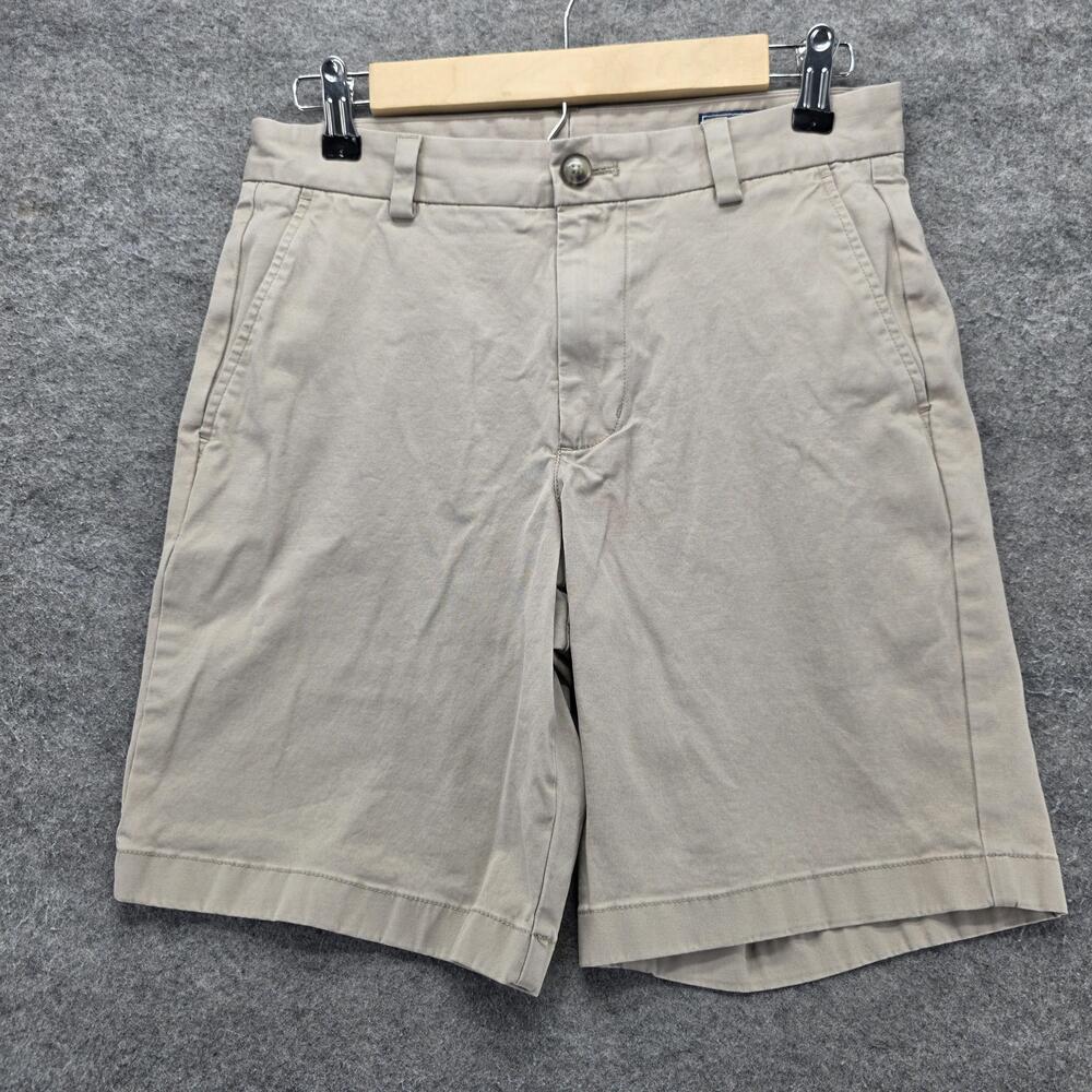 Vineyard Vines Chino Shorts Mens 28 Beige Cotton Spandex Stretch 8 Inseam